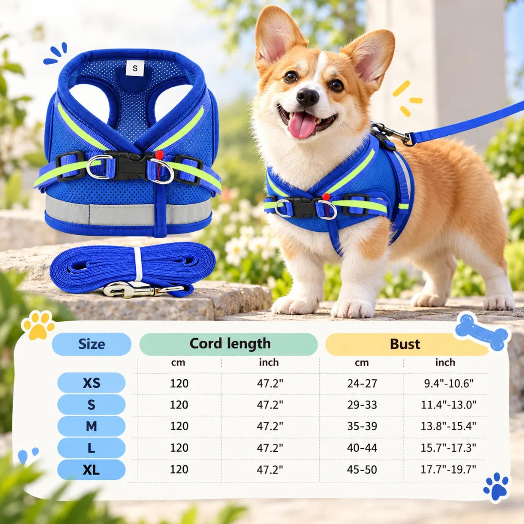 ReflectiveVest™ Harness & Leash Set