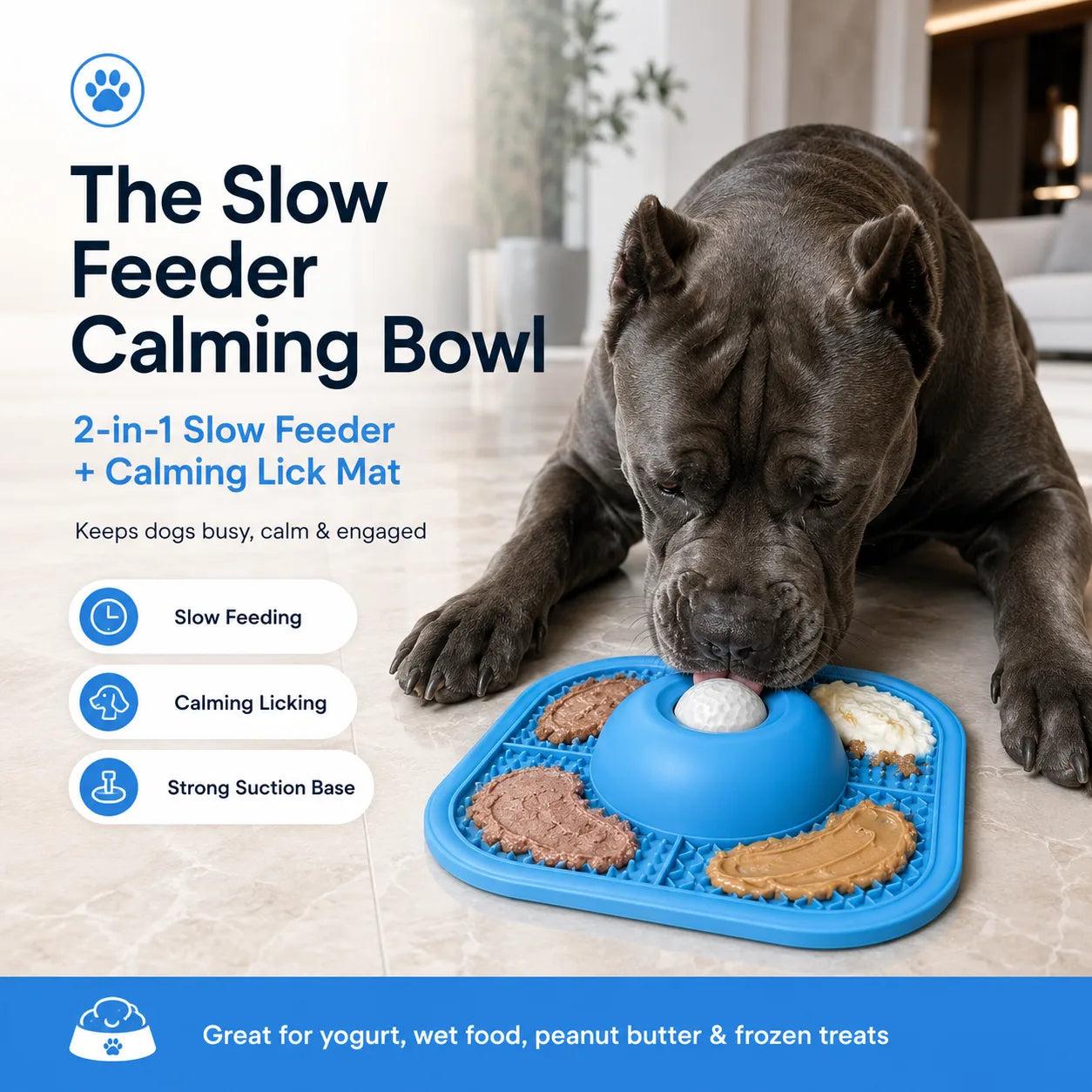 The 2-1 Slow Feeder Calming Bowl