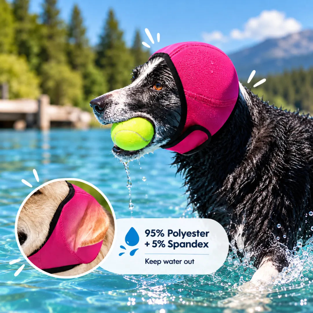 AquaHood™ Dog Swim Ear Muffs