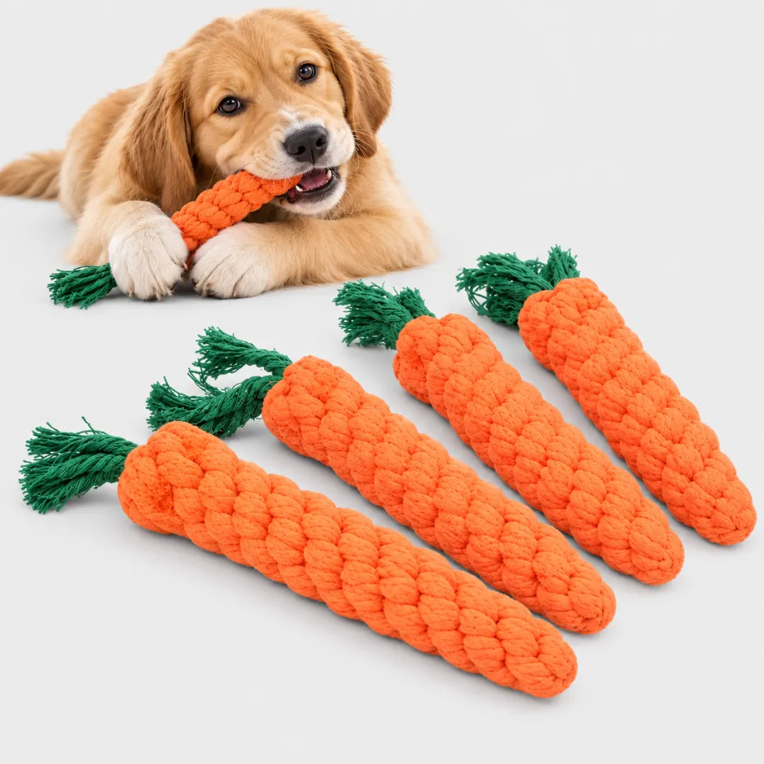 CarrotChew™ Dog Teething Toy | Puppy Teeth Cleaning Toy