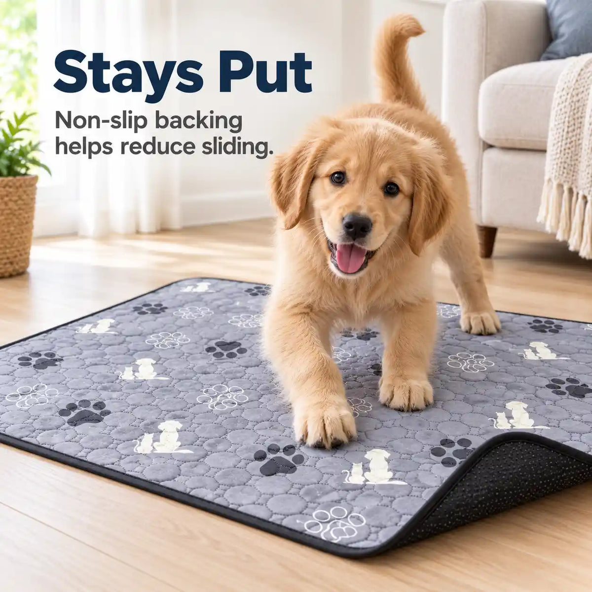 Reusable Washable Dog Pee Pads – 4 Pack
