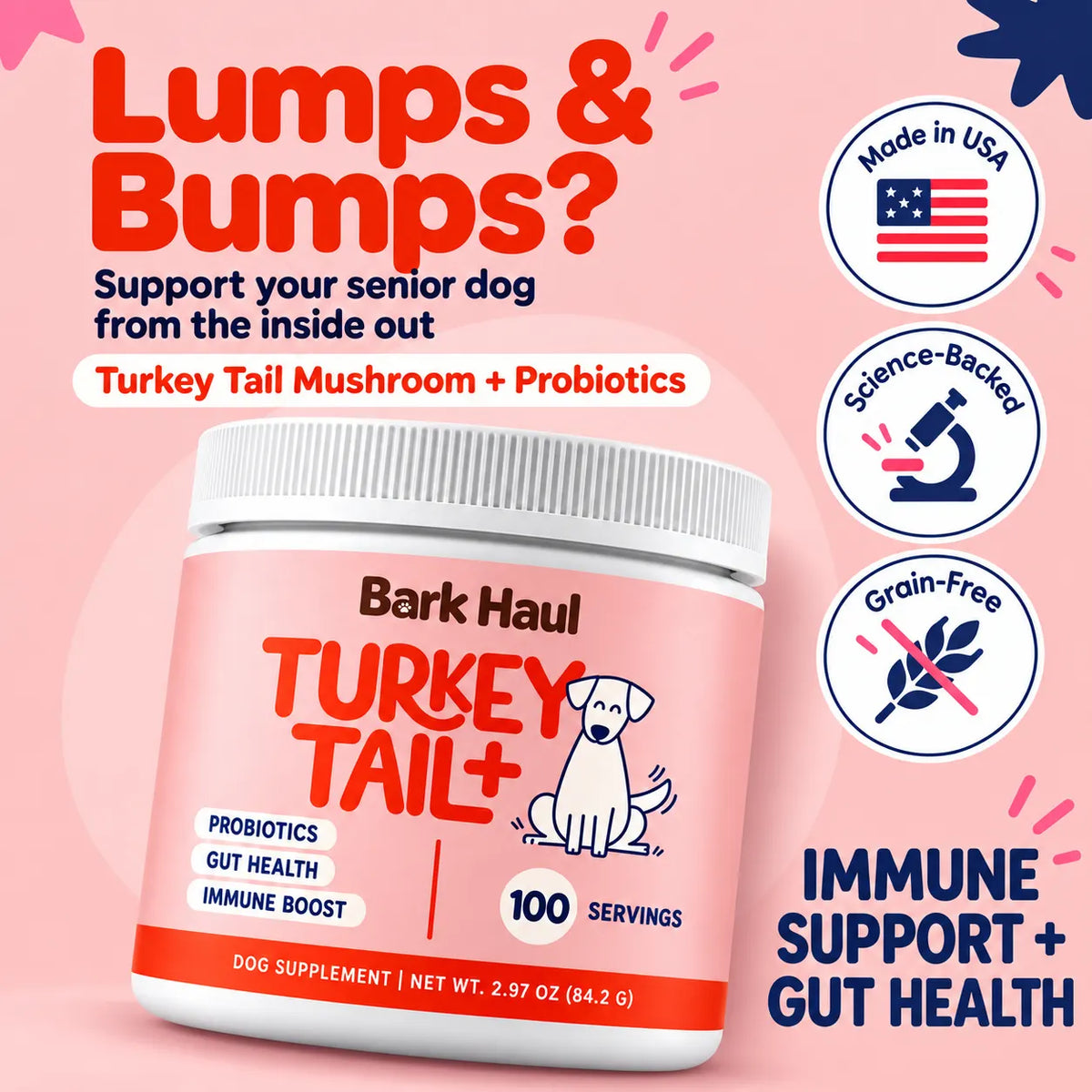 Turkey Tail for Dogs – Probiotics, Gut & Immune Support | Bark Haul