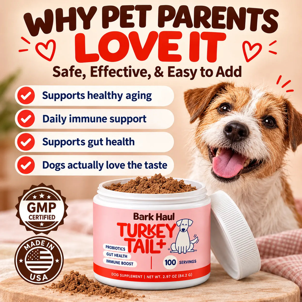 Turkey Tail for Dogs – Probiotics, Gut & Immune Support | Bark Haul