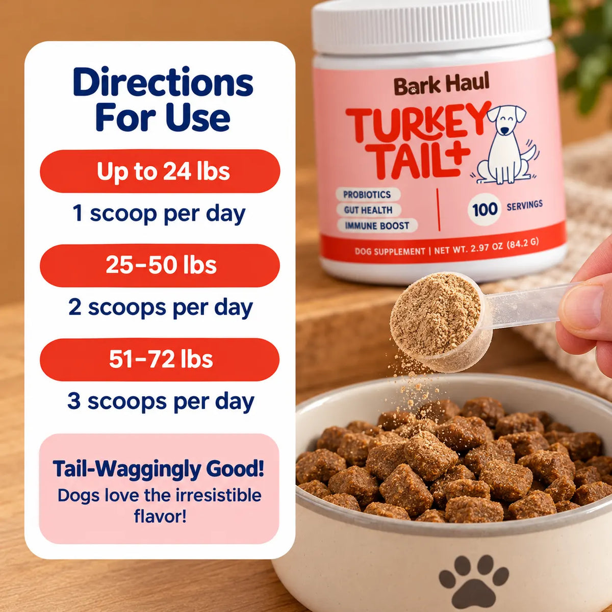 Turkey Tail for Dogs – Probiotics, Gut & Immune Support | Bark Haul