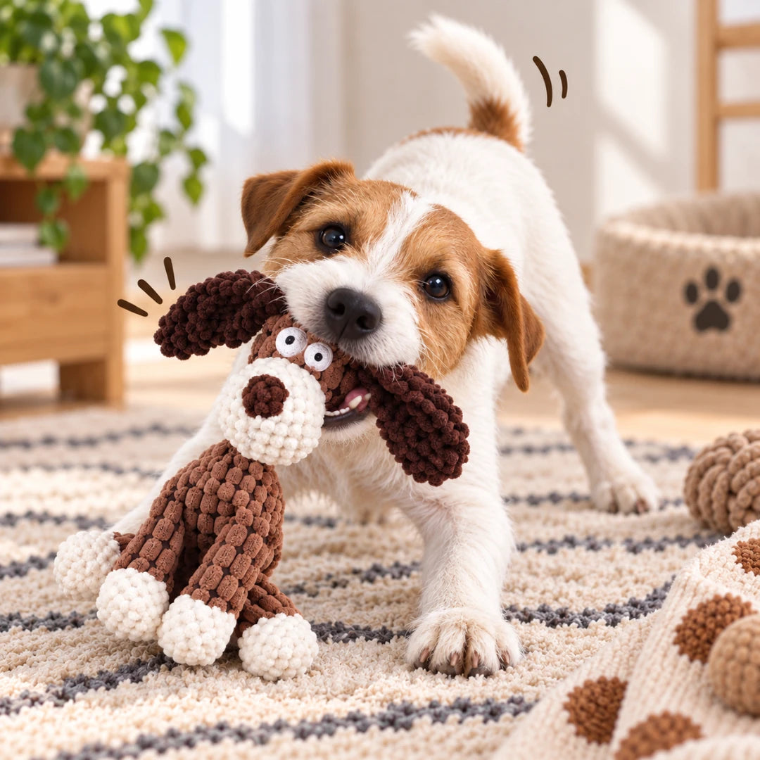 ChewMate™ Plush Dog Chew Toy | Durable Puppy Chew Toy
