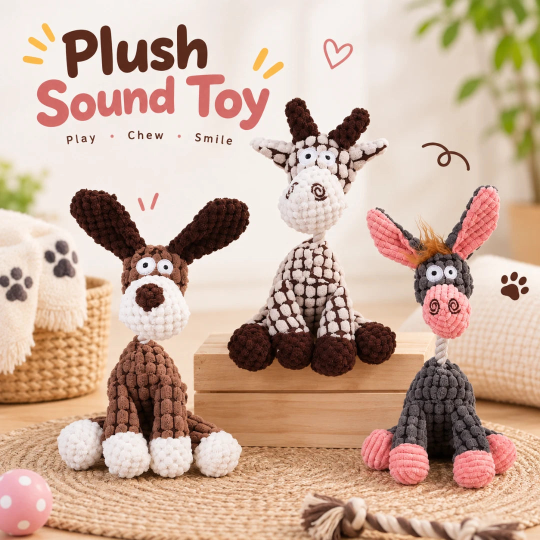 ChewMate™ Plush Dog Chew Toy | Durable Puppy Chew Toy