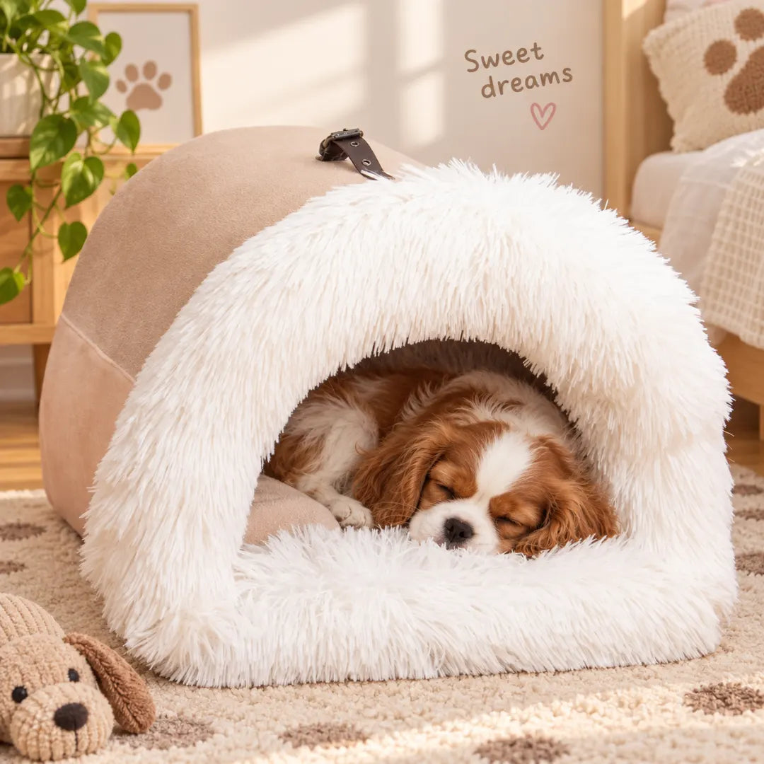 CloudDen™ Covered Pet Bed | Cozy Bed For Small Pets