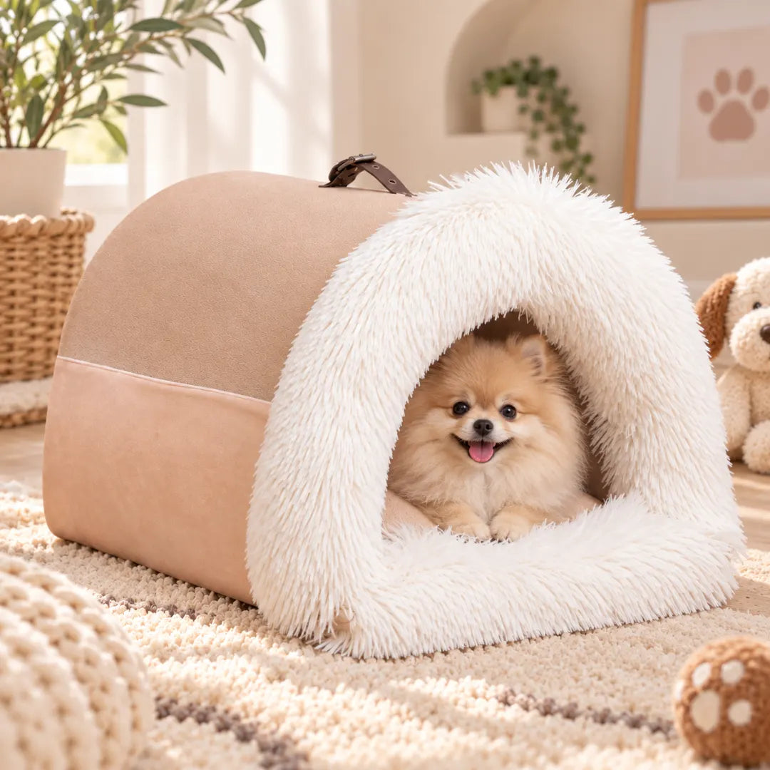 CloudDen™ Covered Pet Bed | Cozy Bed For Small Pets