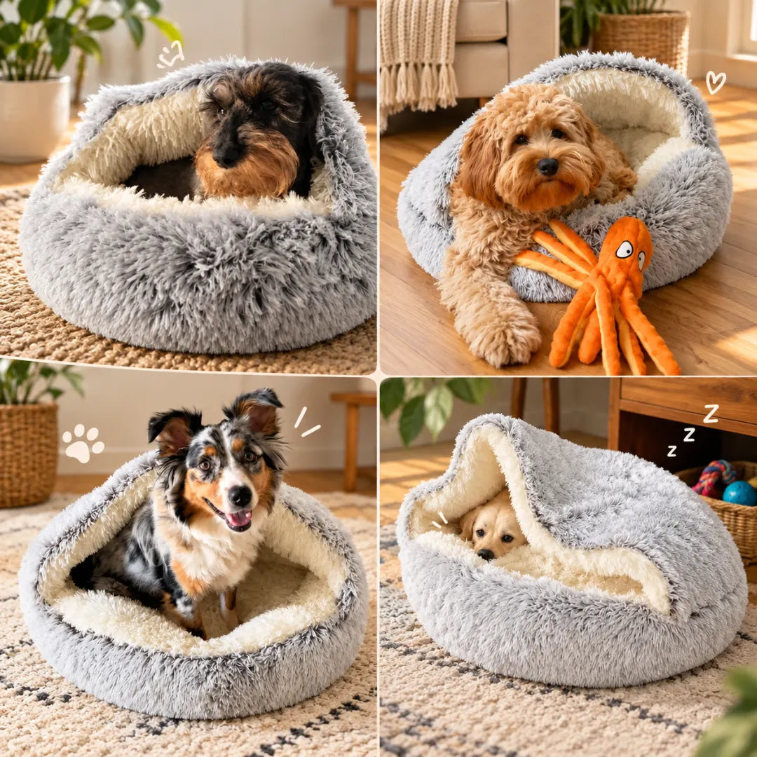 CocoonNest™ Calming Comfy Dog Bed