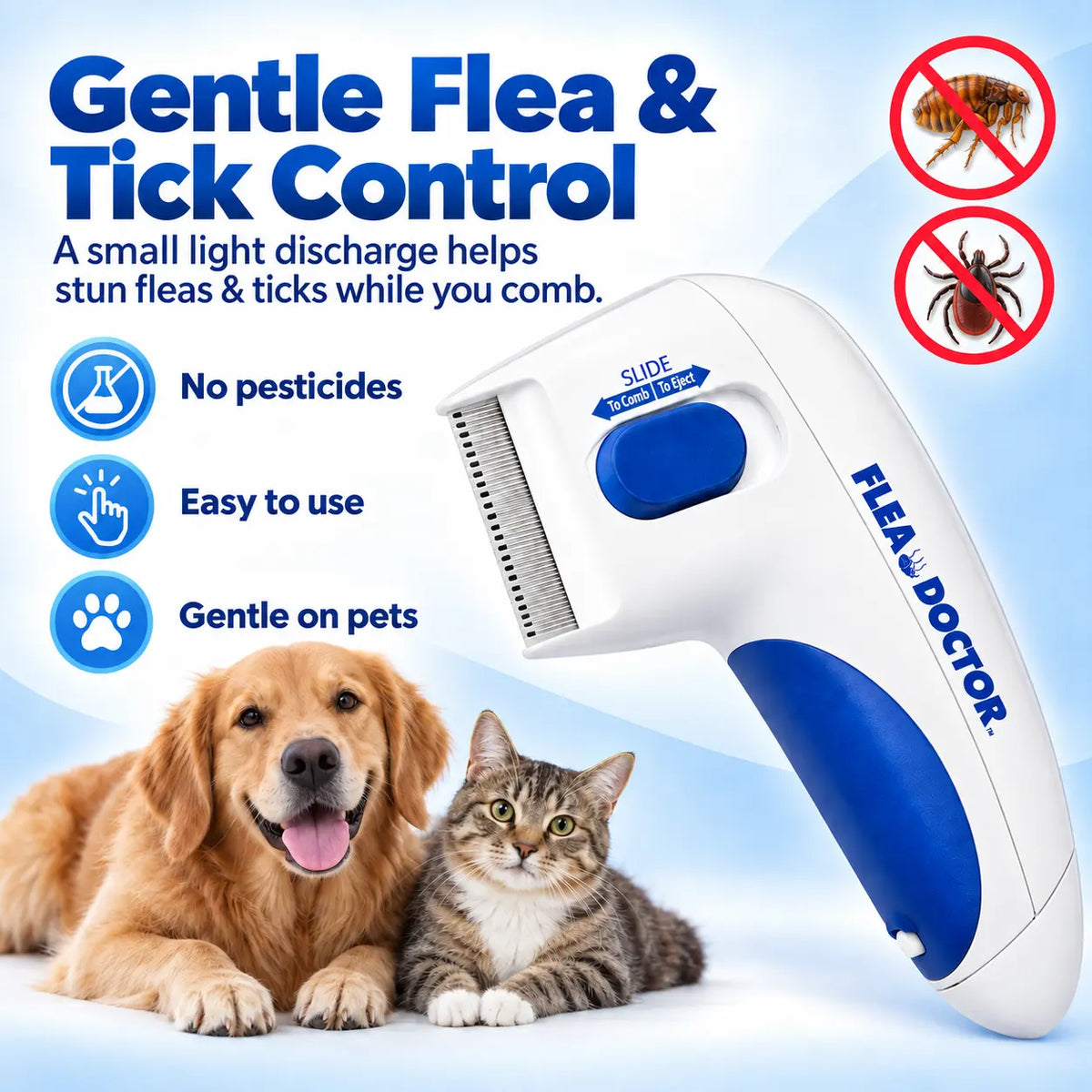 Electric Flea Comb for Dogs | The Flea Doctor™