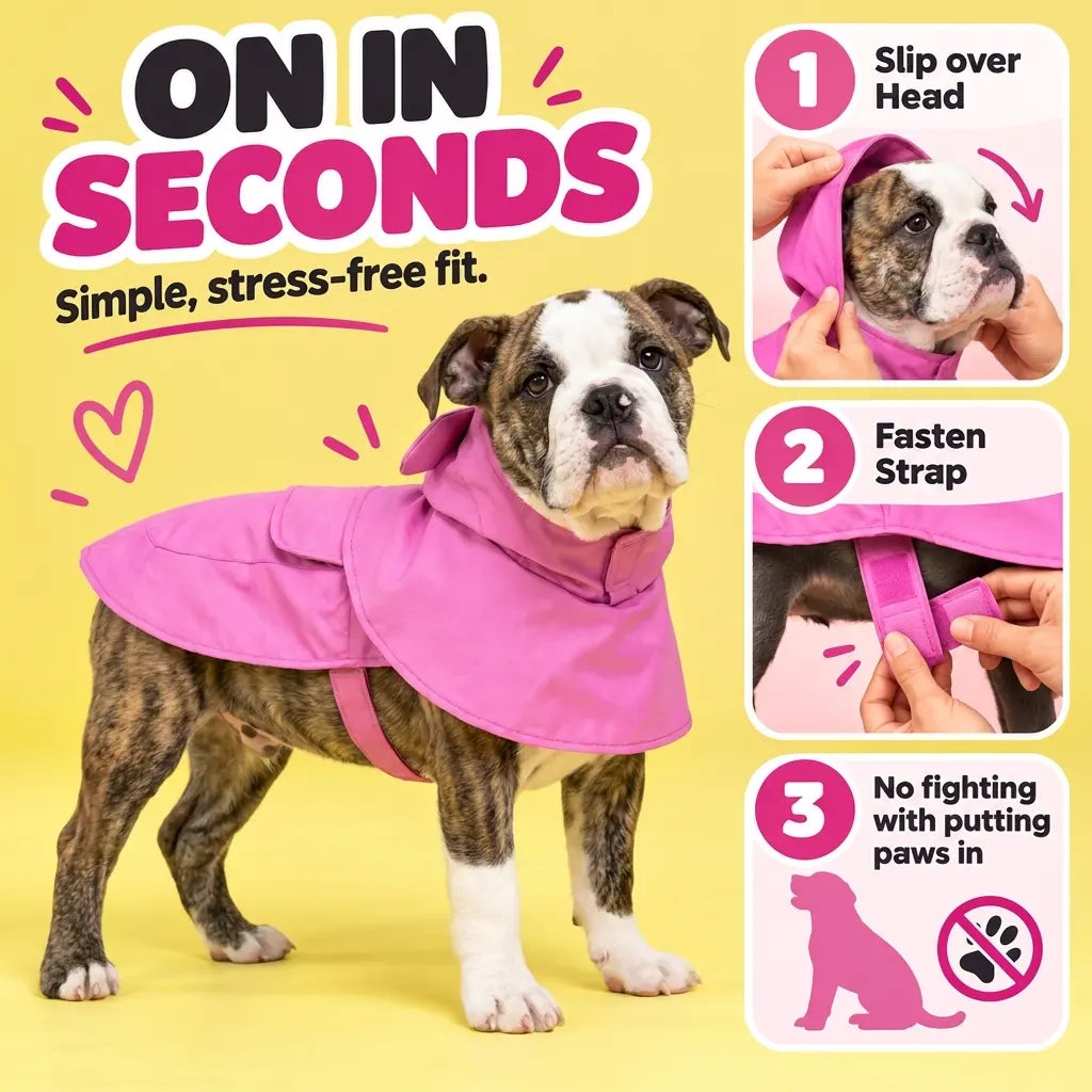 Dog Raincoat | Stylish Waterproof Cape