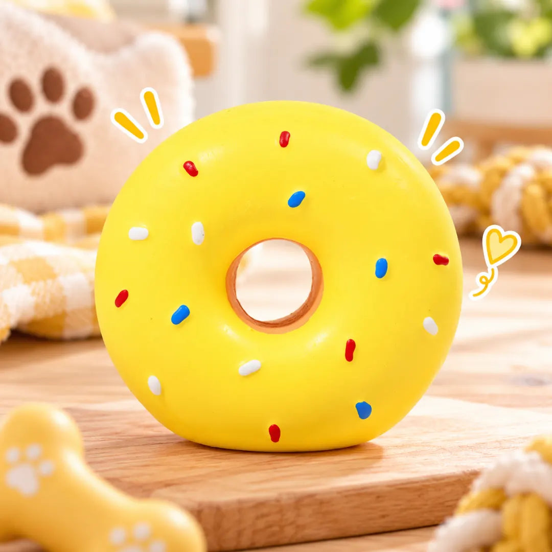 Dognut™ Squeaky Latex Dog Toy