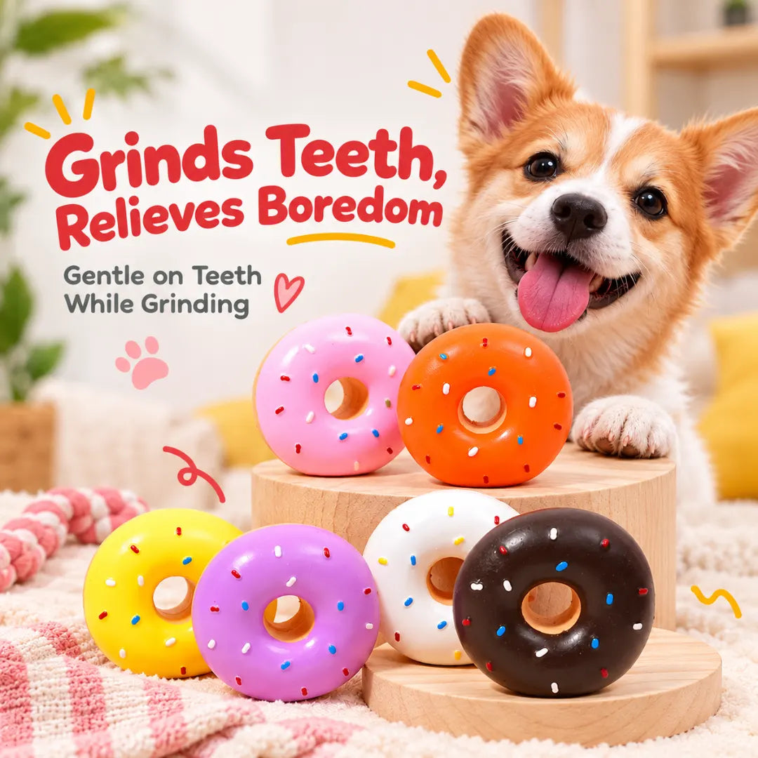 Dognut™ Squeaky Latex Dog Toy