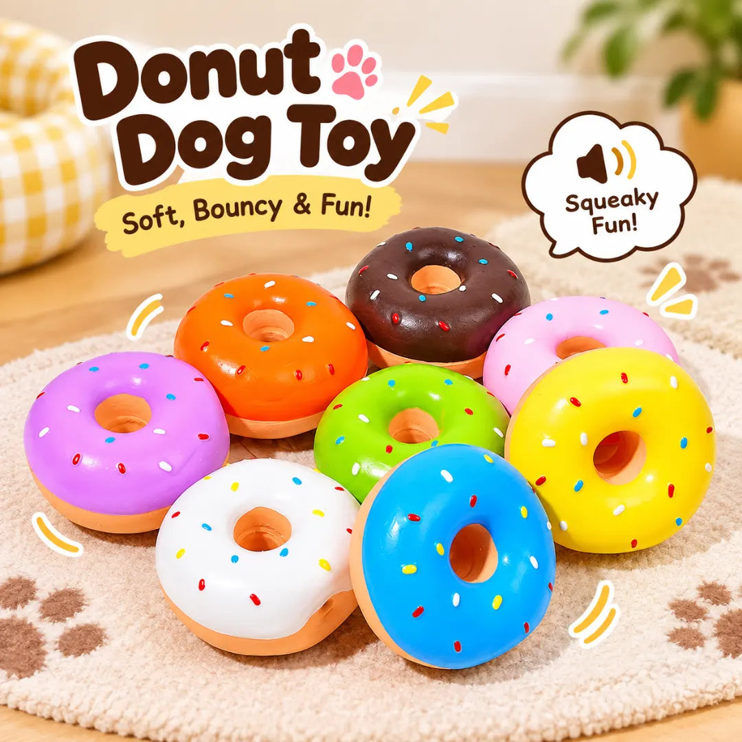 Dognut™ Squeaky Latex Dog Toy