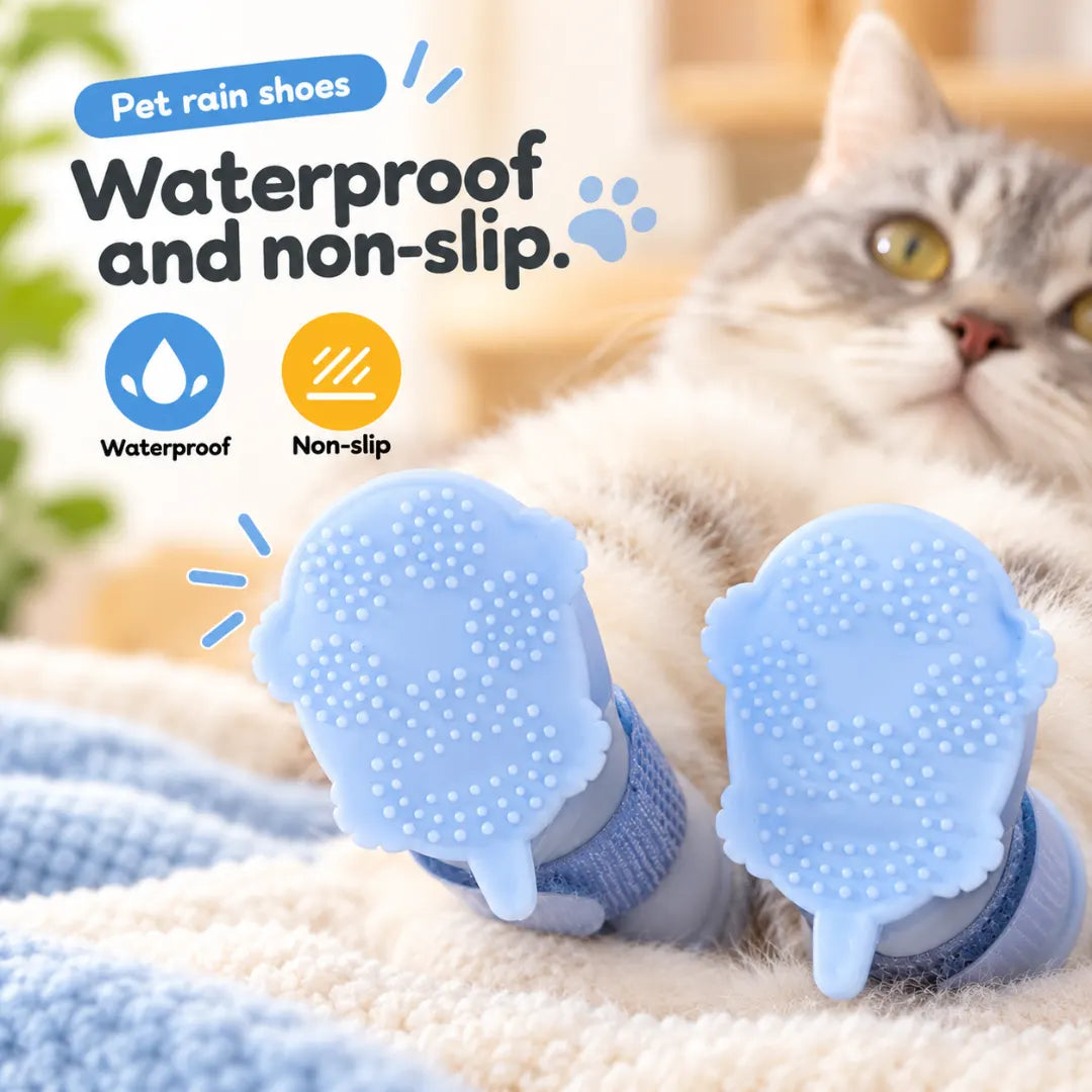 DryStep™ Silicone Pet Rain Boots