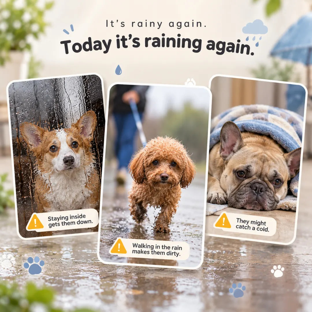 DryStep™ Silicone Pet Rain Boots