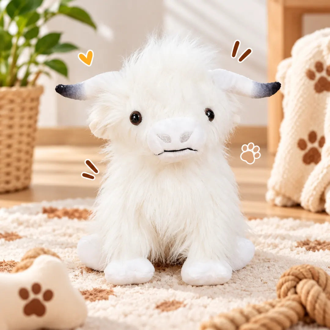 FluffMoo™ Highland Cow Dog Toy