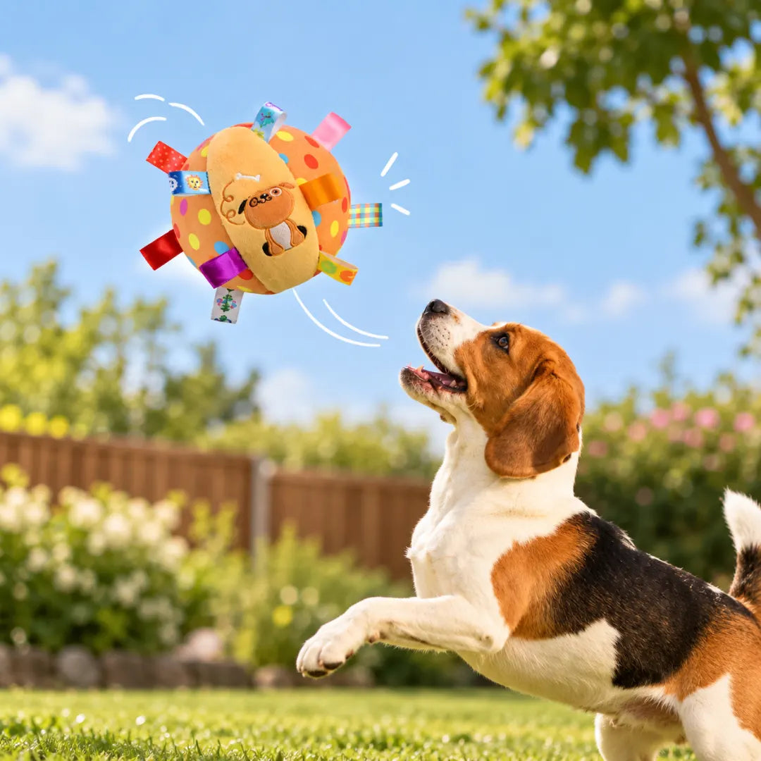 FlutterFetch™ Plush Dog Ball