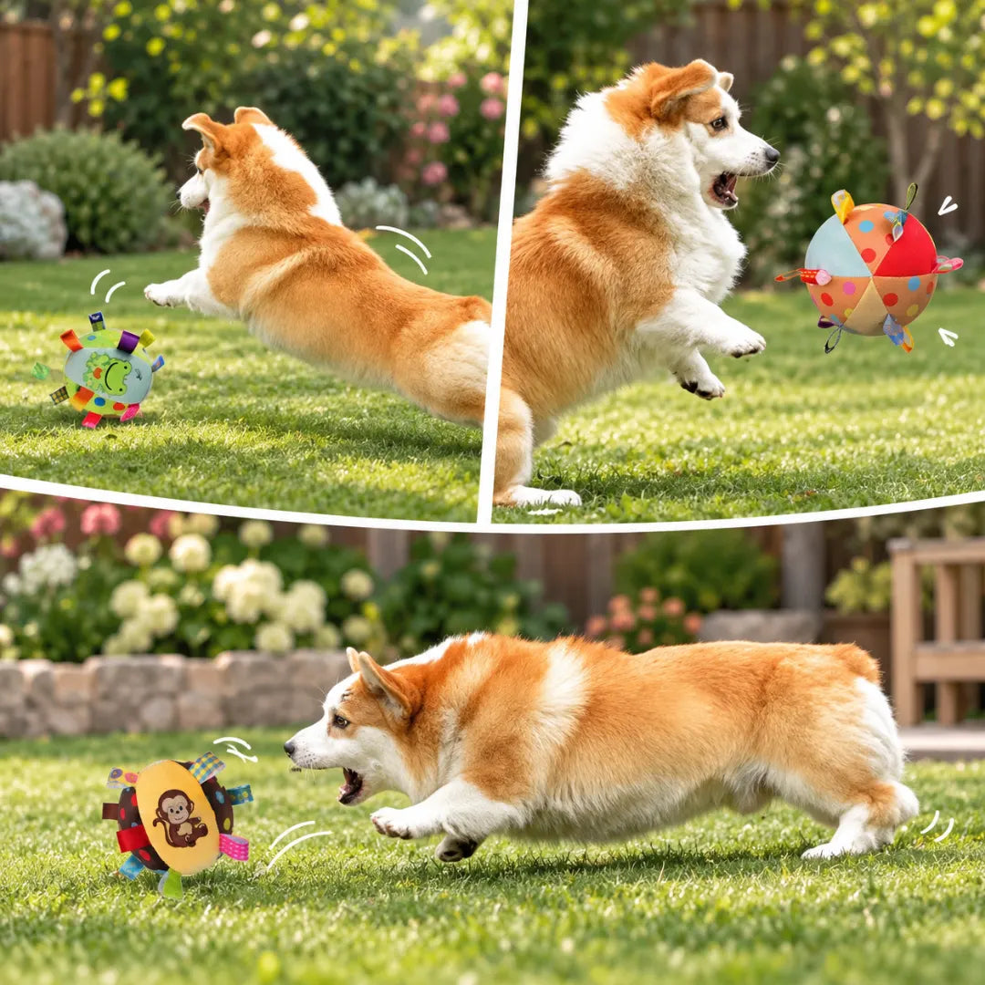 FlutterFetch™ Plush Dog Ball