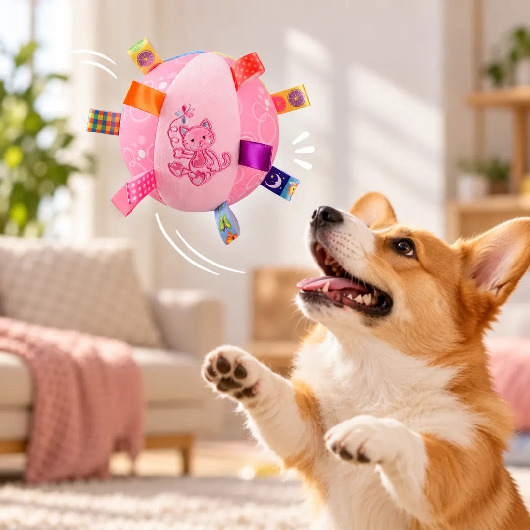 FlutterFetch™ Plush Dog Ball
