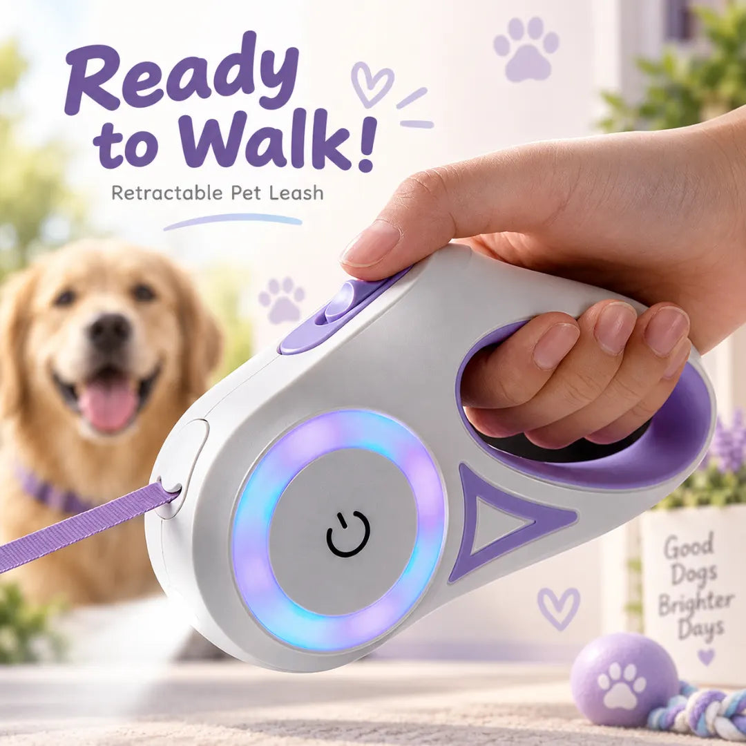 GlowLead™ Retractable Night Leash