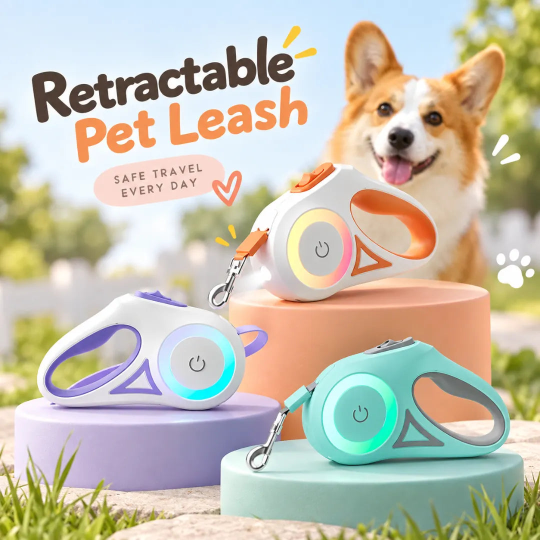 GlowLead™ Retractable Night Leash