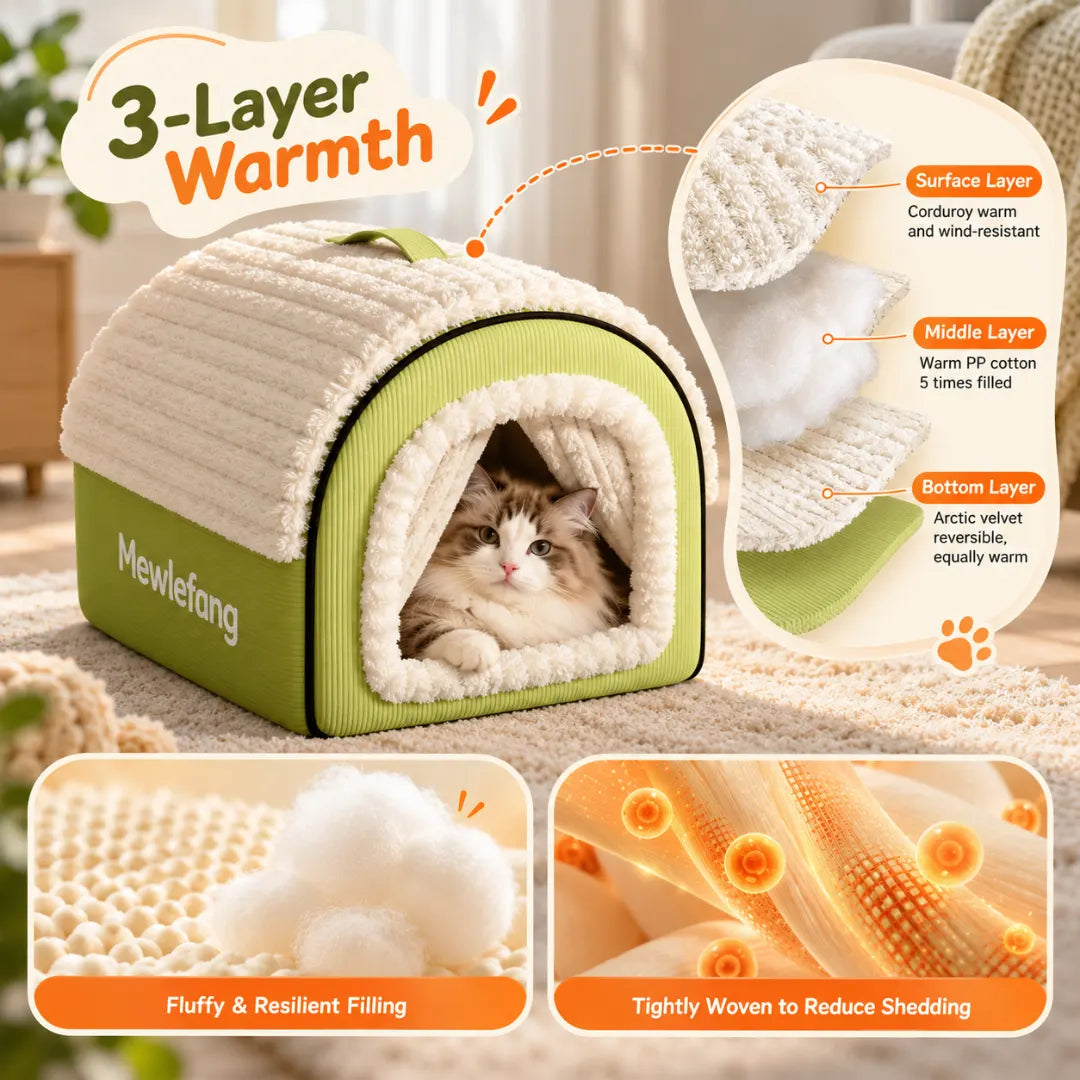 LoafLodge™ Covered Cat House