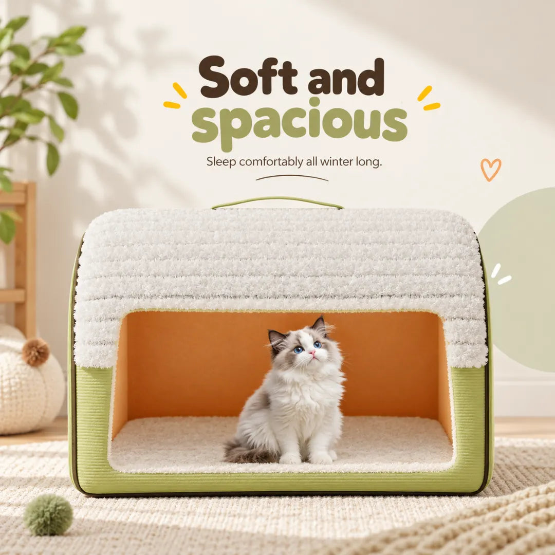 LoafLodge™ Covered Cat House