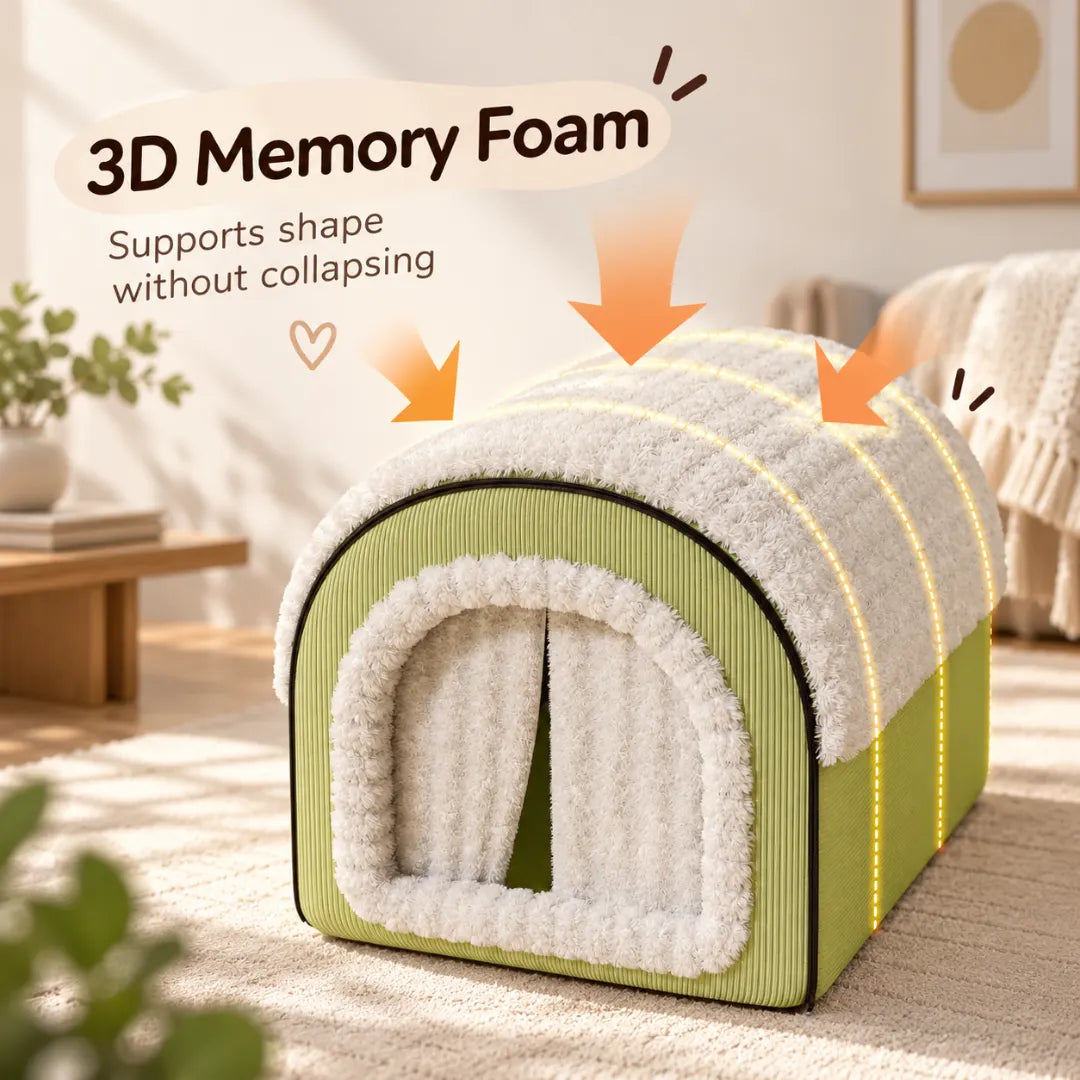 LoafLodge™ Covered Cat House