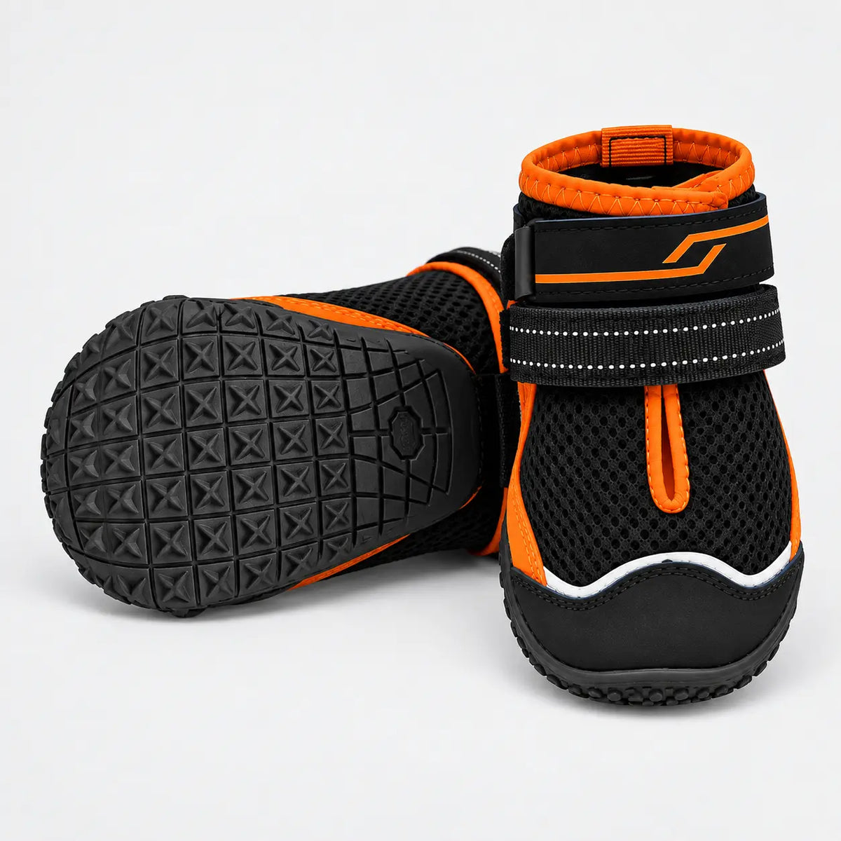 Orange Trail Trax Dog Boots