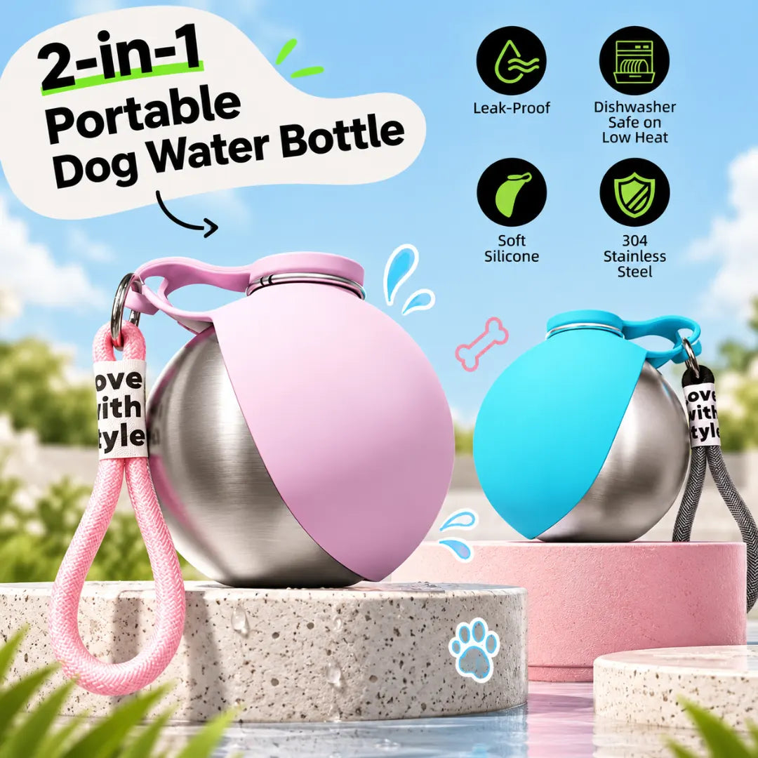 OrbBowl™ Portable Dog Water Bottle