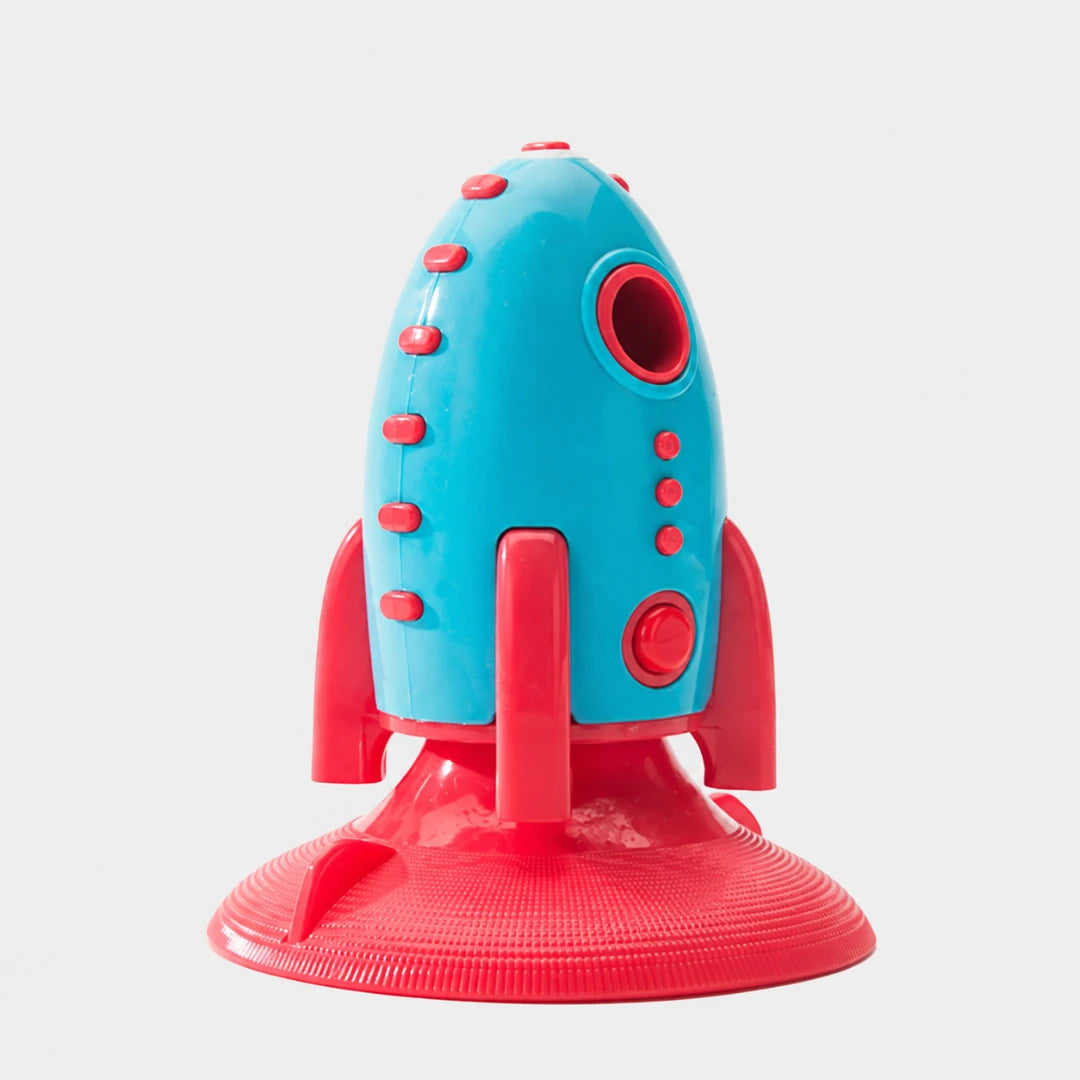 PawBlast™ Dental Rocket Dog Toy | With Floor Stick