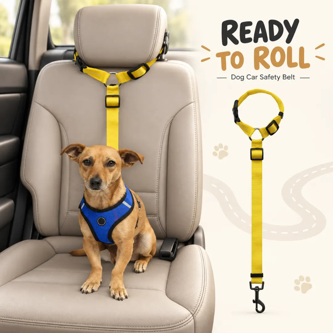 PawCar™ Adjustable Dog Seat Strap
