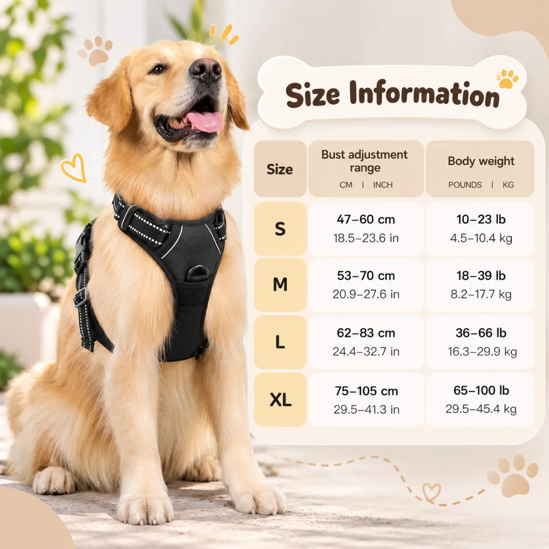 PawPilot™ Reflective Dog Vest Harness