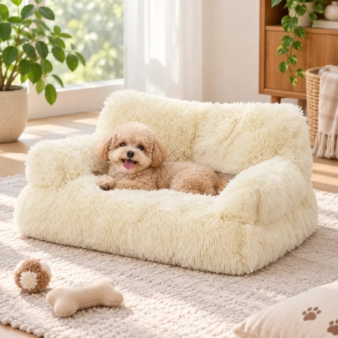 PurrLounge™ Plush Pet Sofa | Soft Pet Couch