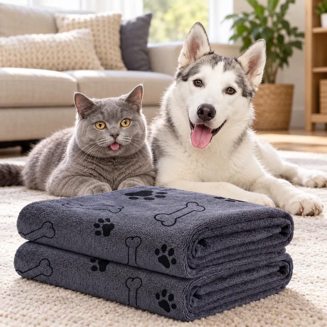 QuickPaw™ Microfiber Dog Bath Towel