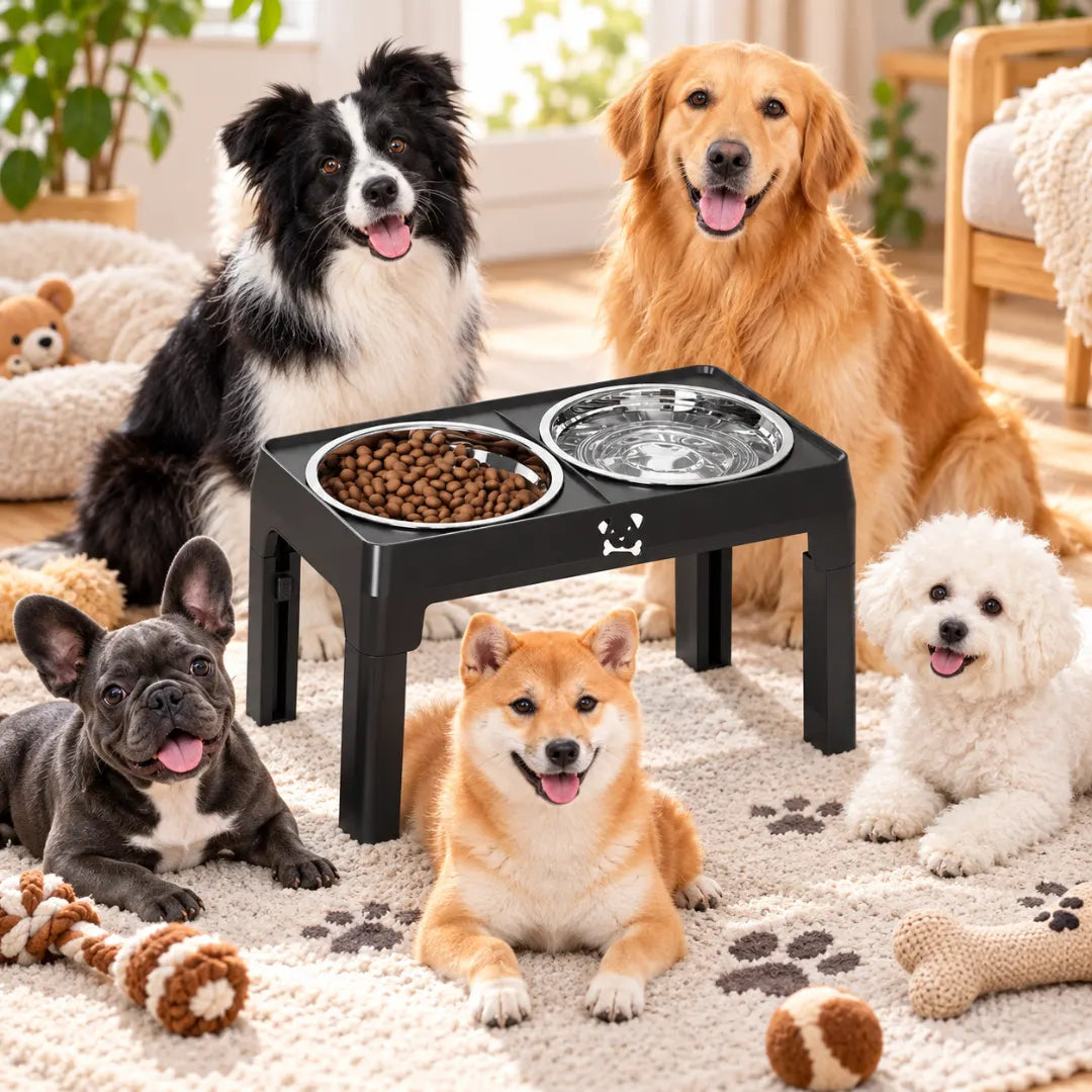 RaiseBowl™ Adjustable Dog Feeder