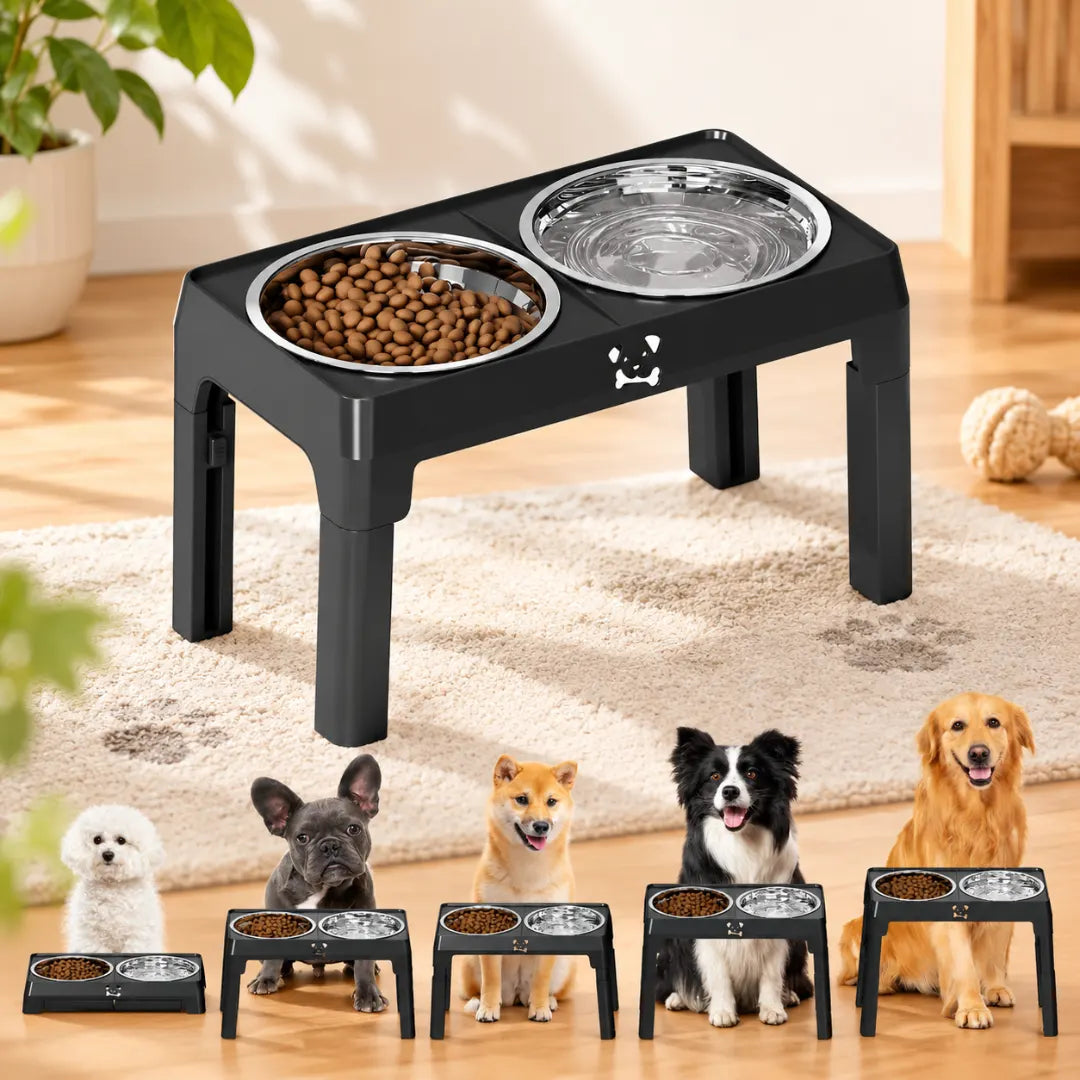 RaiseBowl™ Adjustable Dog Feeder