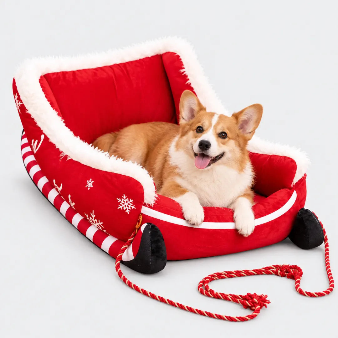 SnugSleigh™ Holiday Pet Bed