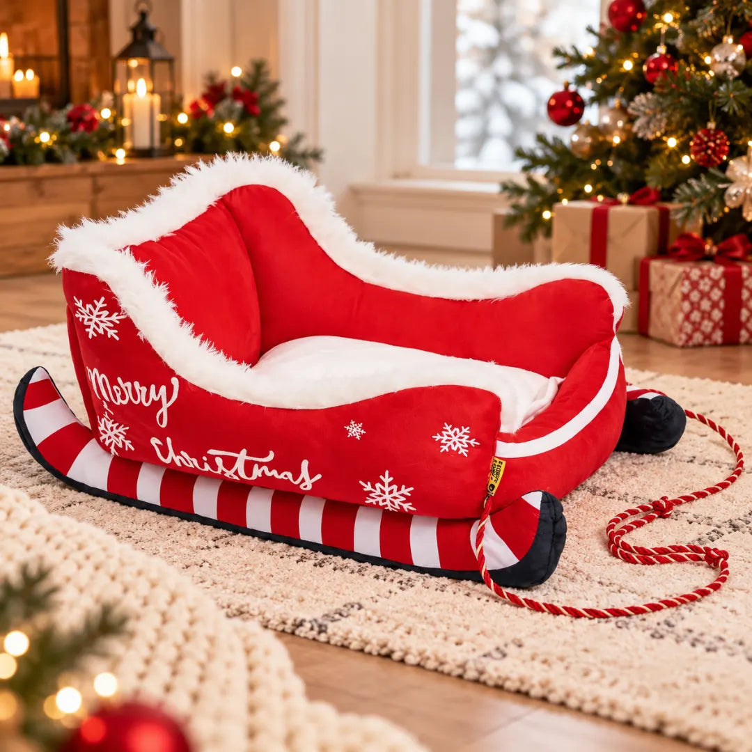 SnugSleigh™ Holiday Pet Bed