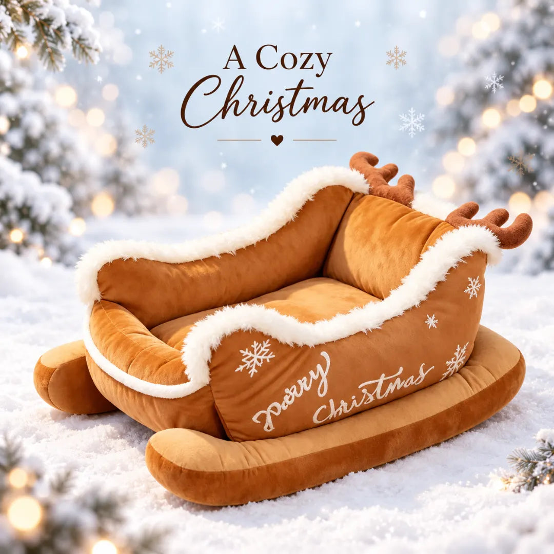 SnugSleigh™ Holiday Pet Bed