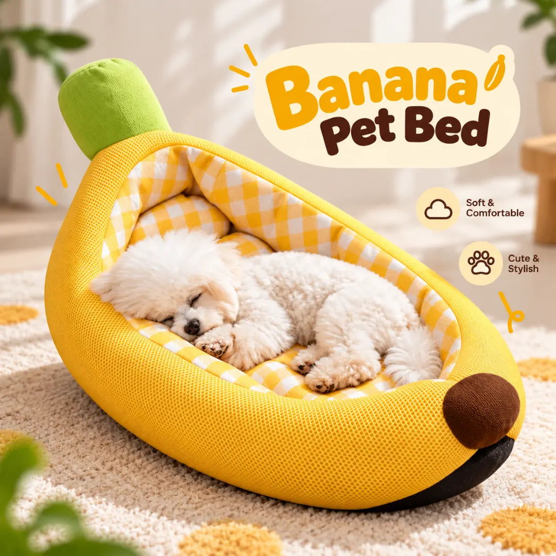 TopBanana™ Plush Pet Bed