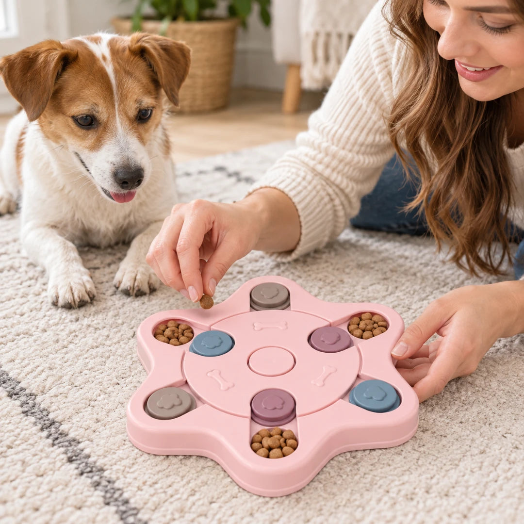 TreatMaze™ Puzzle Dog Feeder | Dog Enrichment Toy With Treats
