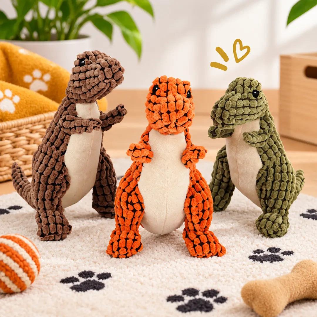 TuggyRex™ Durable Plush Dog Toy | Puppy Chew Toy