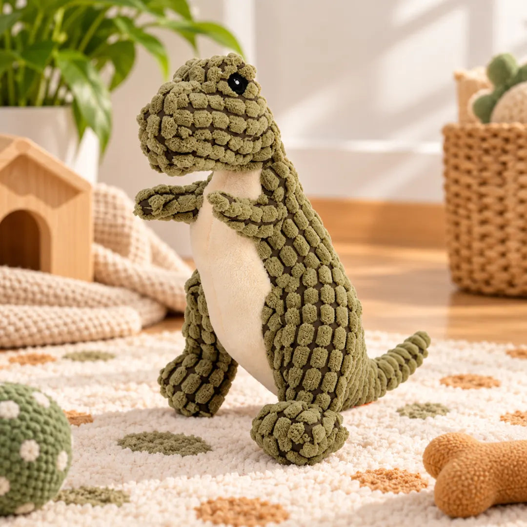 TuggyRex™ Durable Plush Dog Toy | Puppy Chew Toy