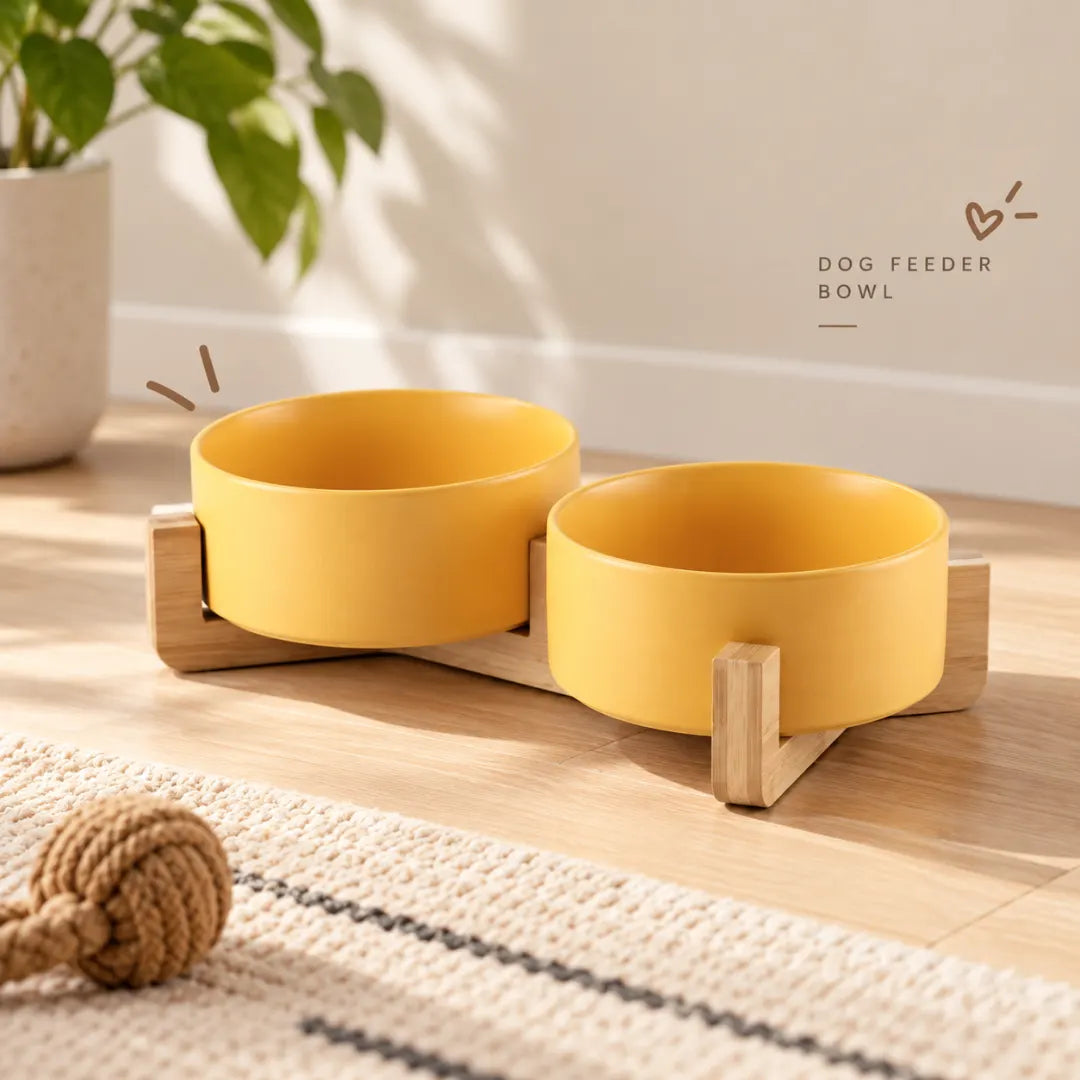 TwinTable™ Ceramic Double Dog Bowl