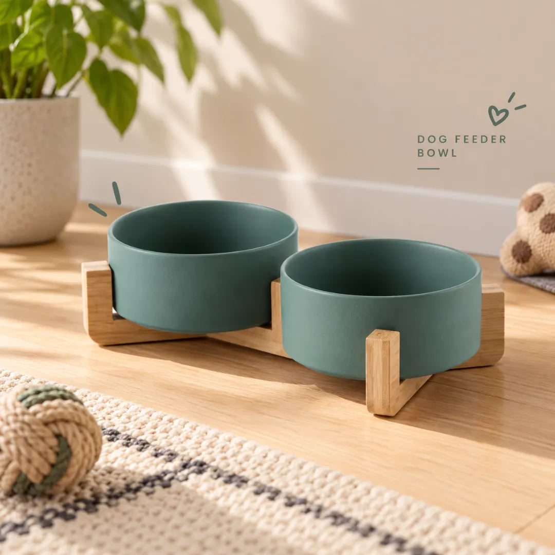 TwinTable™ Ceramic Double Dog Bowl