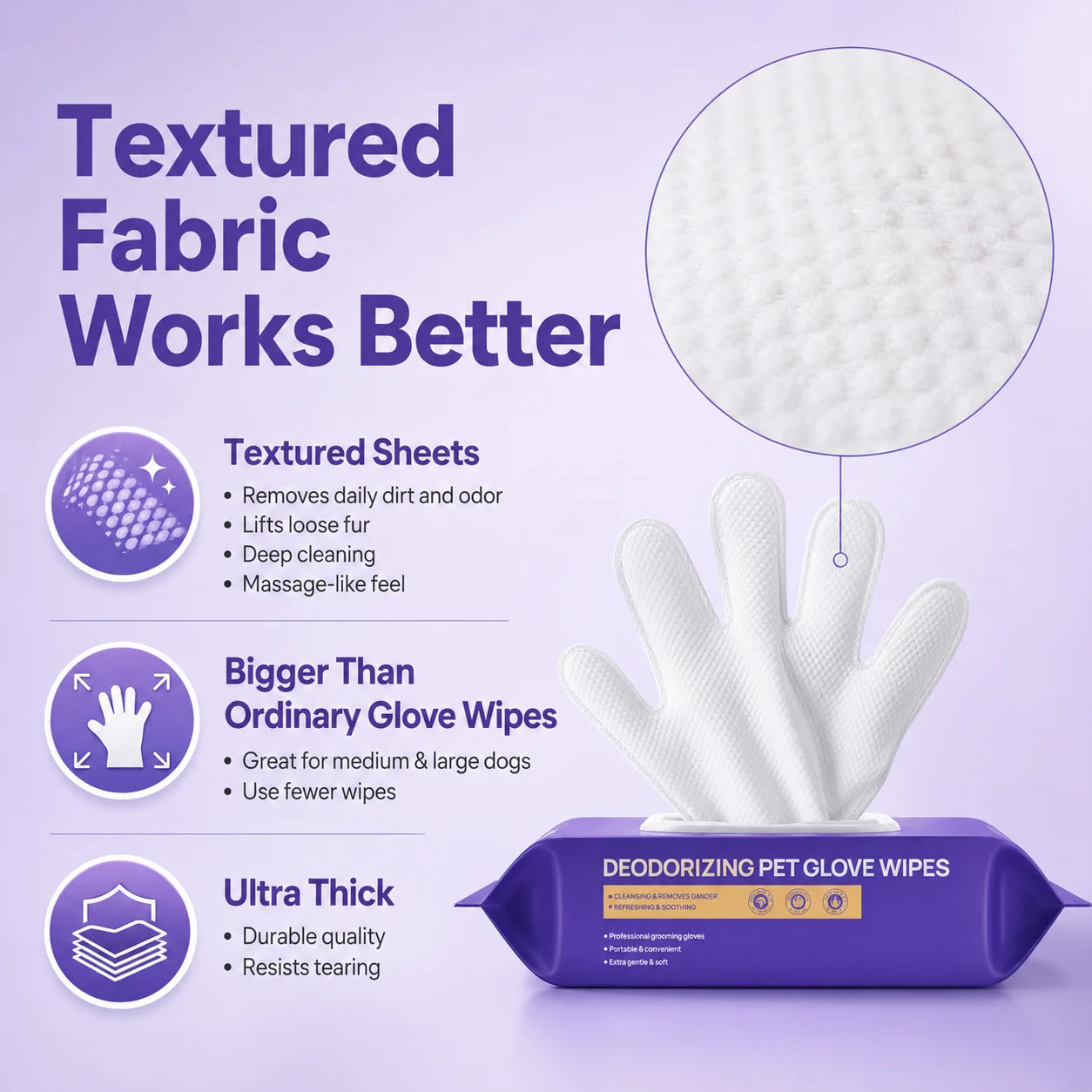 Disposable Glove Wipes for Dogs — The 60-Second Waterless Bath