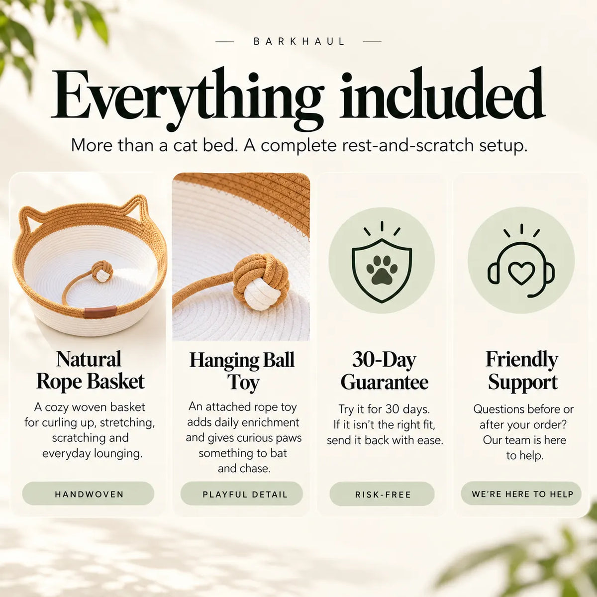 The Original Rope Cat Scratching Basket