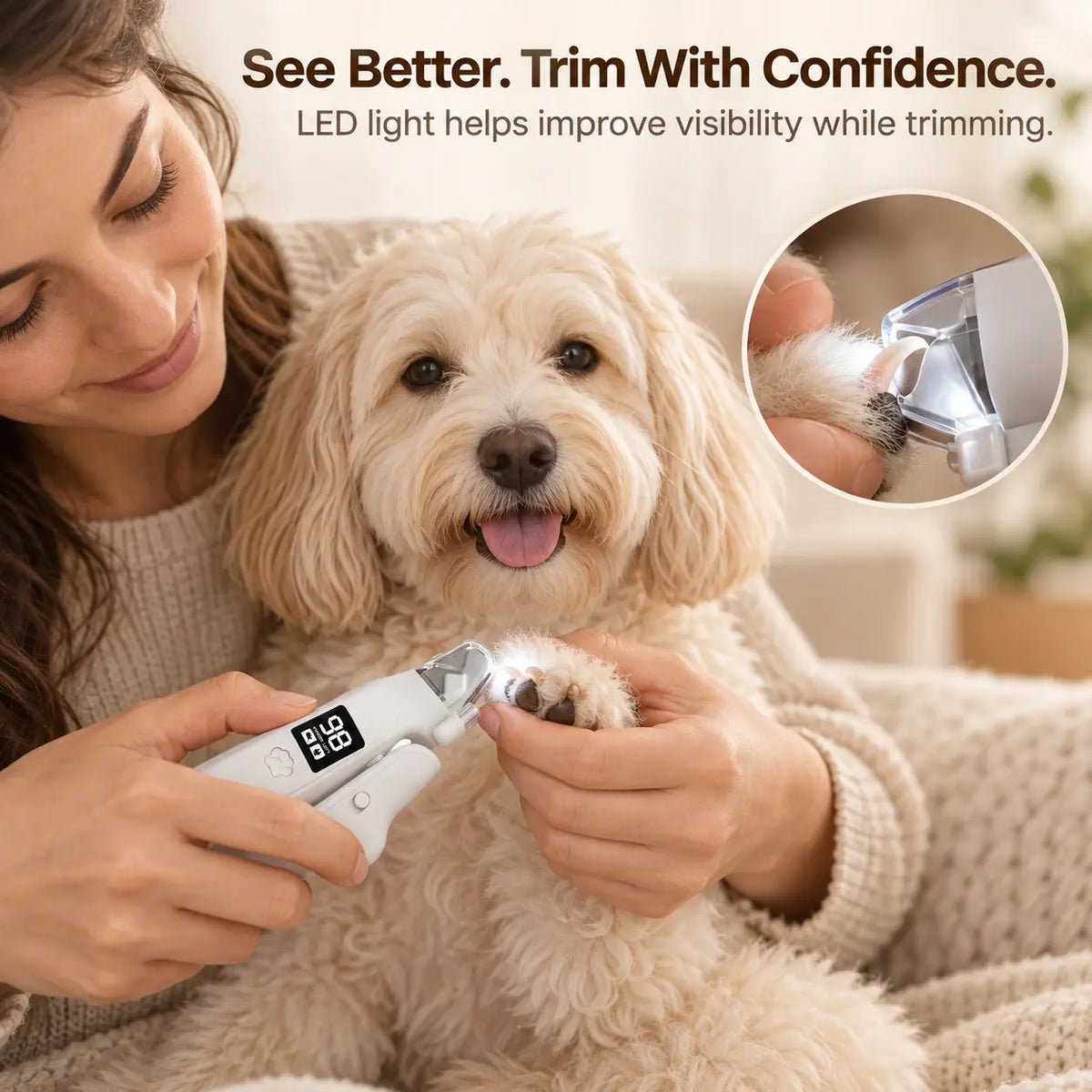 Dog Nail Clippers With Light